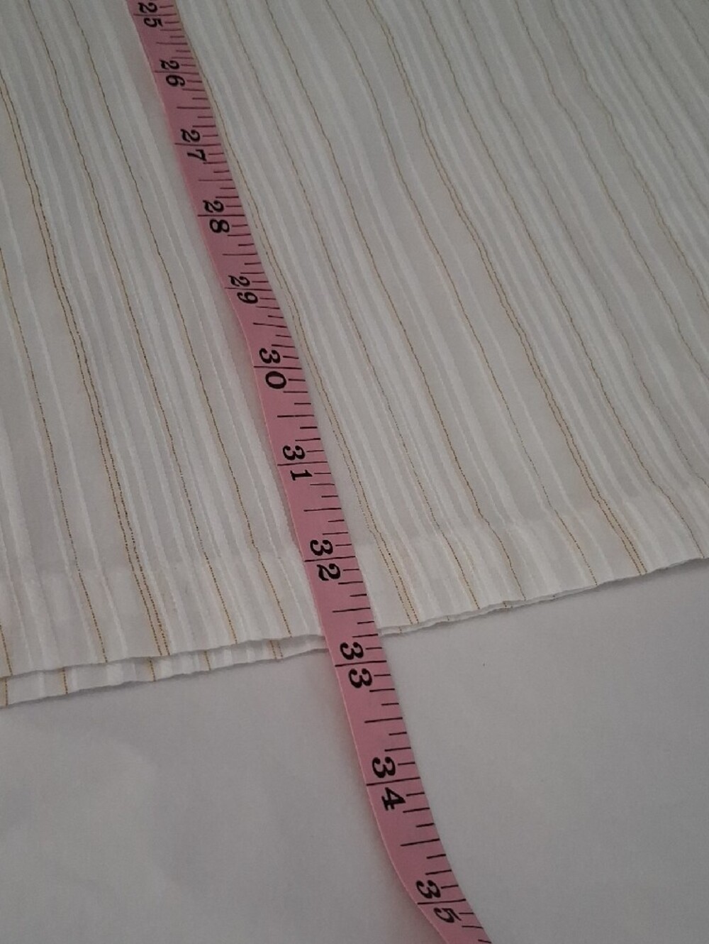 Lilly Pulitzer White Tunic with Gold Pinstripes - Picture 8 of 8